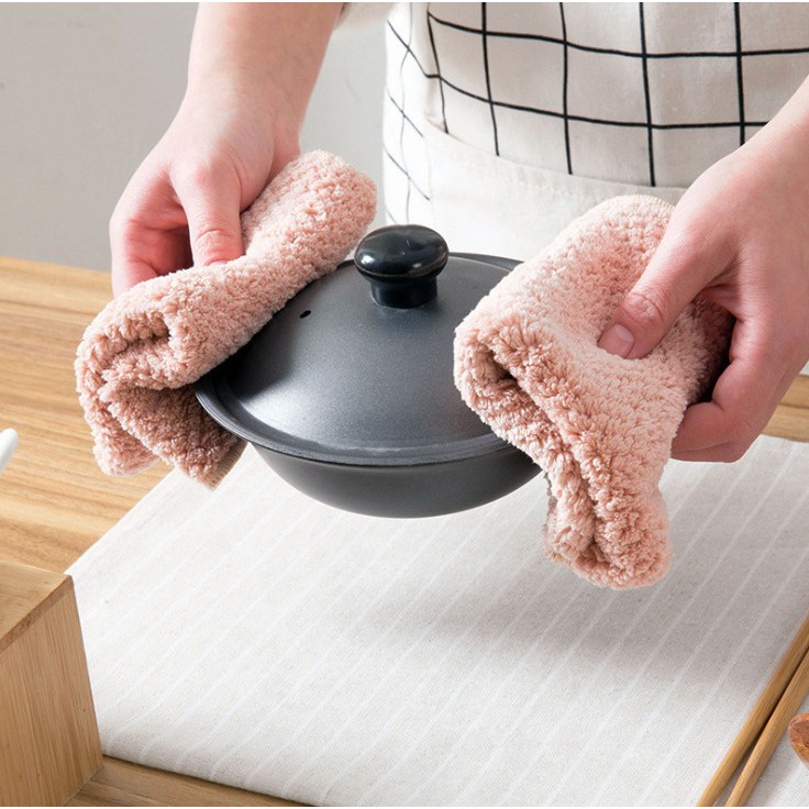 (Hoàn$) Khăn Vuông Lau Tay Khu Vực Nhà Bếp 25x25cm (STIHN) | BigBuy360 - bigbuy360.vn