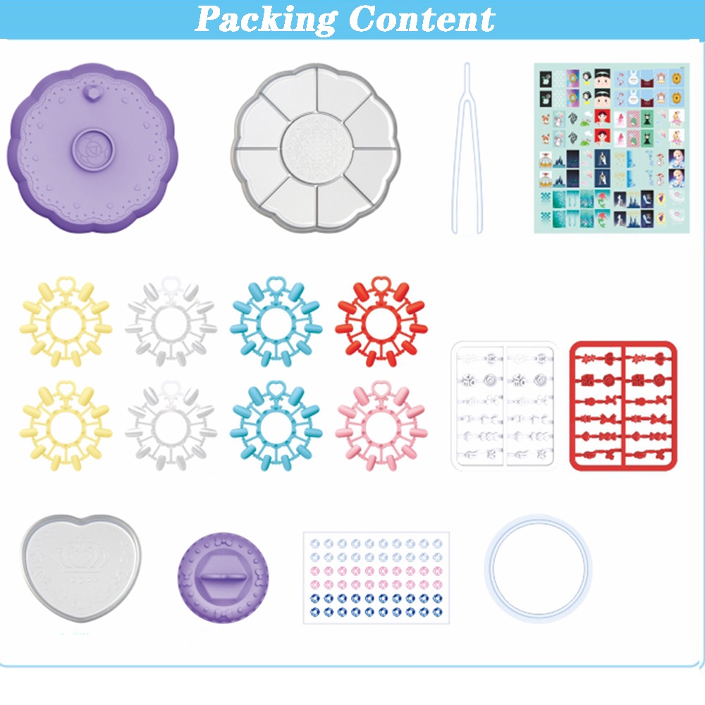 Bộ đồ chơi trang điểm làm móng dễ thương dành cho bé gái DIY