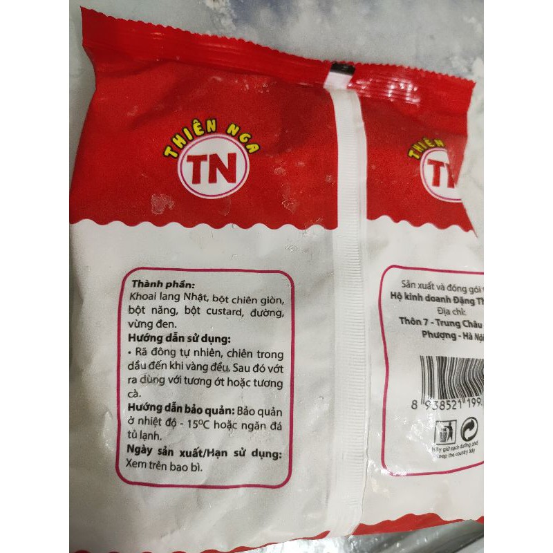 Khoai lang kén. Bao bì đóng gói 250gram. Sạch sẽ ngon miệng.