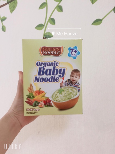 Mì hữu cơ Organic cho bé ăn dặm (7m+)