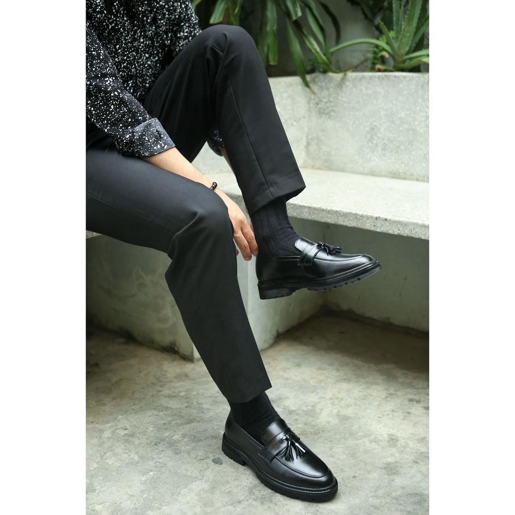 Giày lười Chunky Loafer đai chuông nam da bò nguyên tấm cao cấp Toroshoes CK05