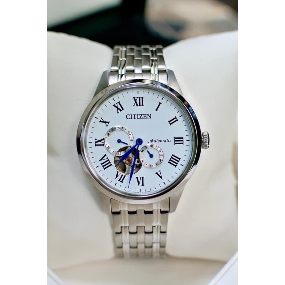 Đồng hồ nam chính hãng Citizen NP1020-82A - Máy Automatic - Kính Sapphire - Vỏ dây thép không gỉ