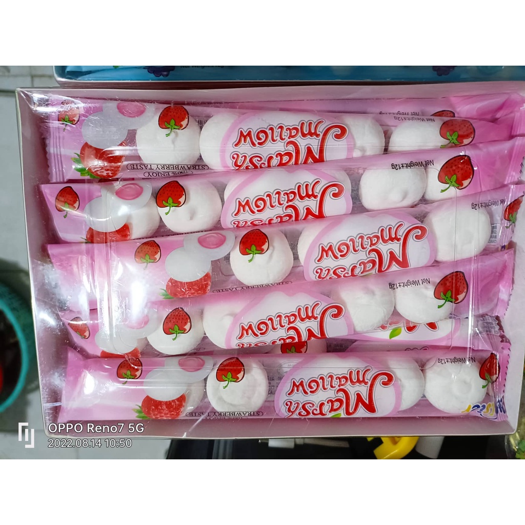 [ Ăn vặt tuổi thơ ] Combo 5 gói kẹo bông sữa nhân mứt trái cây/ kẹo bông mashmalow/ Kẹo bông bánh bao nhân trái cây