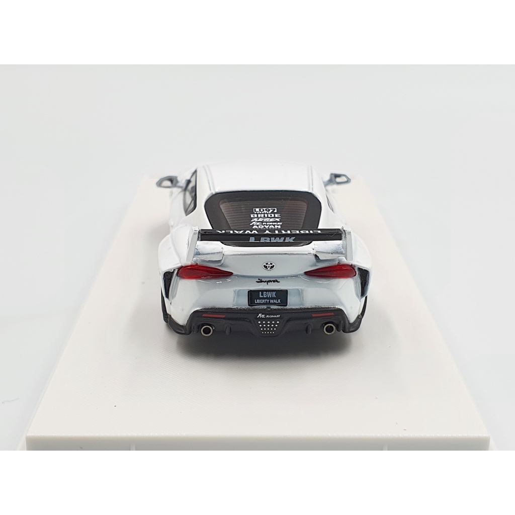 Xe Mô Hình Toyota Supra LBWK Tỉ lệ 1:64 Hãng sản xuất Time Model ( Trắng )