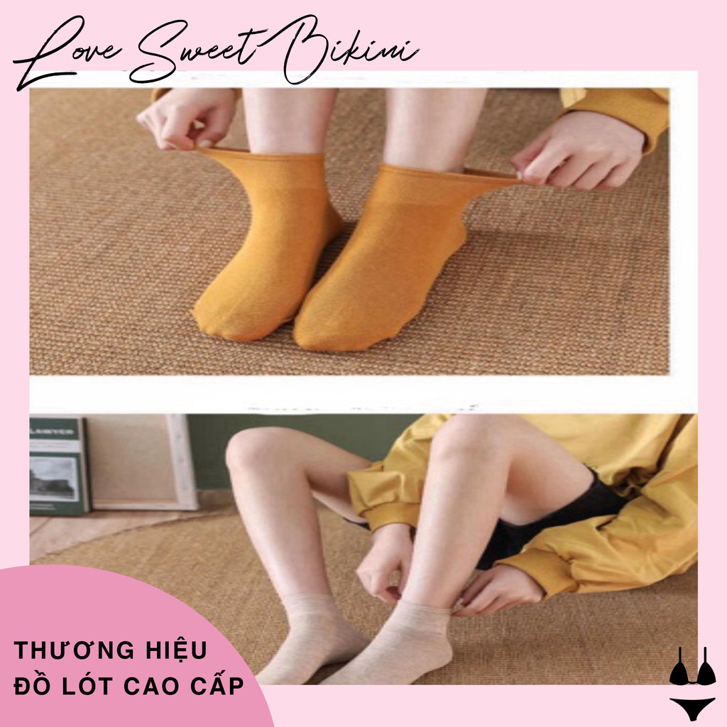 Set 10 Đôi Tất Nữ Muối Tiêu Phong Cách VinTaGe | BigBuy360 - bigbuy360.vn