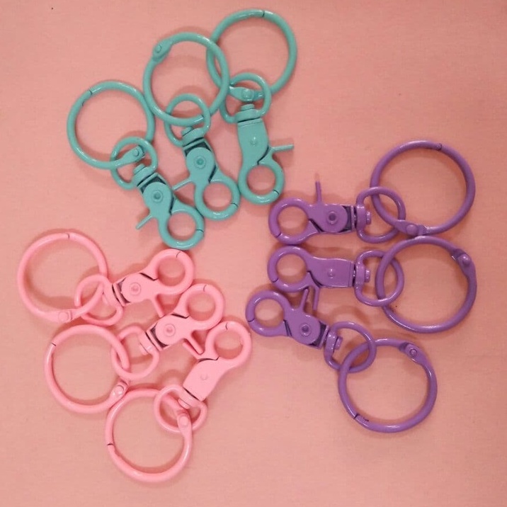 01 MÓC KHÓA VÒNG HÀN QUỐC MÀU PASTEL, DÙNG MÓC ĐIỆN THOẠI, LÀM ĐỒ HANDMADE, ĐỒ LƯU NIỆM