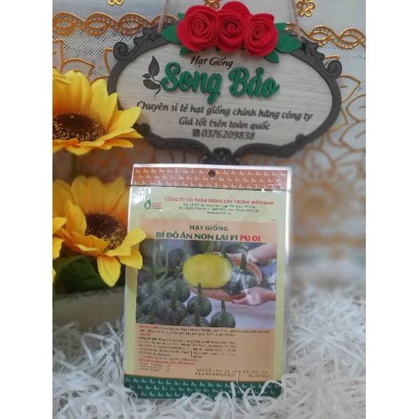 Hạt Giống Bí Đỏ Ăn Non lai F1 PU 01 SSC Miền Nam (10 Hạt)