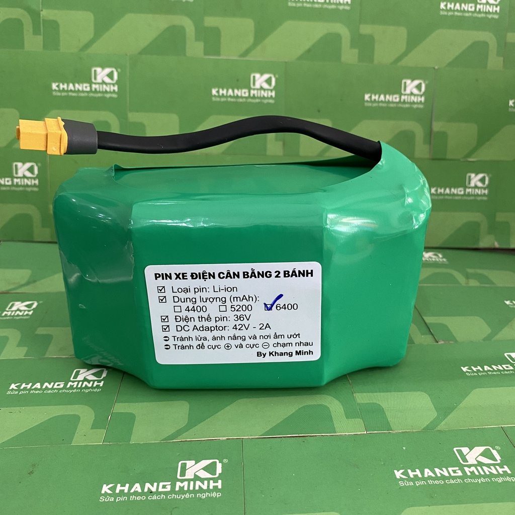 Pin xe điện cân bằng xe drift 36V 6.4Ah Samsung LG dung lượng cao