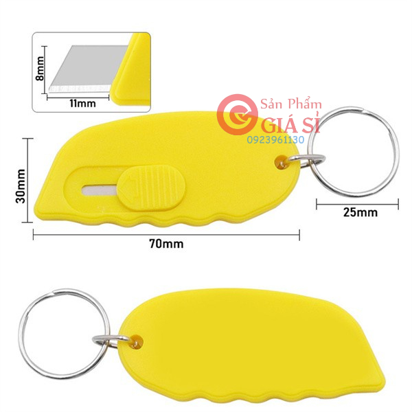 Móc khóa dao rọc giấy mini ❤️freeship❤️