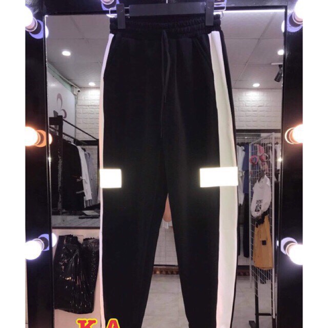 Quần Jogger Phản Quang Thời Trang Nam Nữ Đêu Mang Được MS09