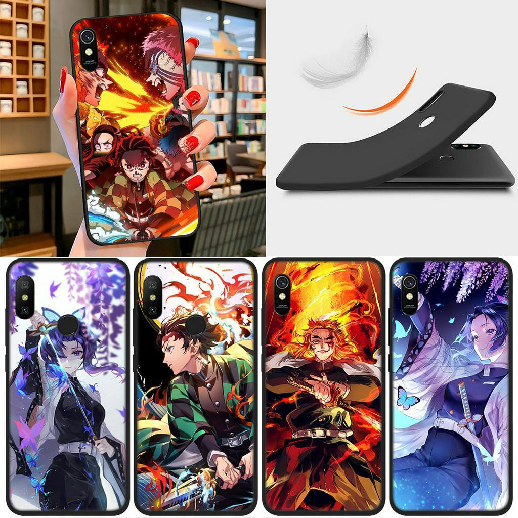 Ốp điện thoại in hình nhân vật anime 62sa Demon Slayer cho Xiaomi Redmi Note 8 9 Pro Max 8t 9s 9c