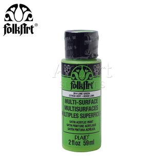 MÀU 2914 - Lime Green, MÀU VẼ TRANG TRÍ FOLKART MULTI-SURFACE