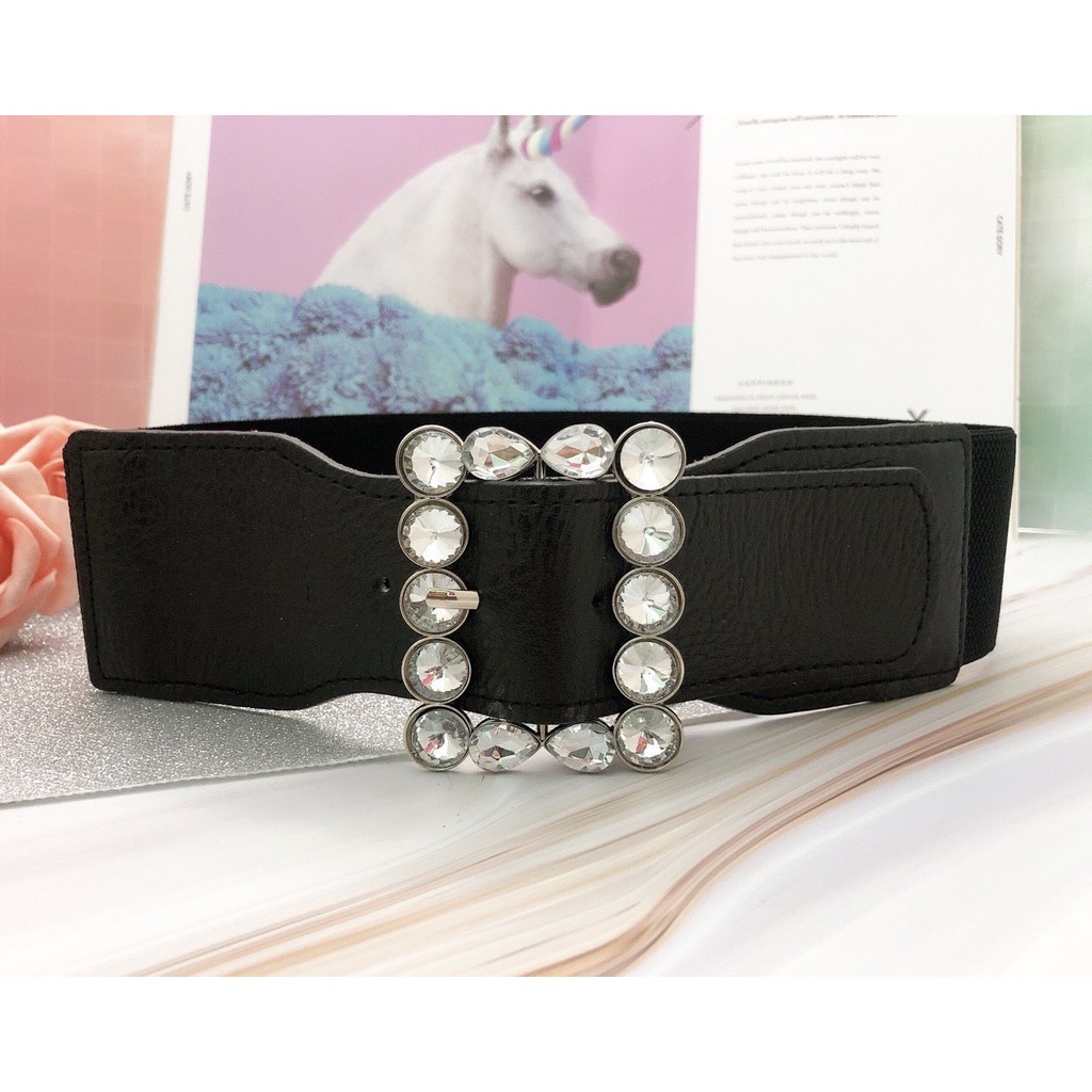 dây nịt eo nịt đầm belt mặc đầm đá chử nhật đứng bản 5p siêu hot hit