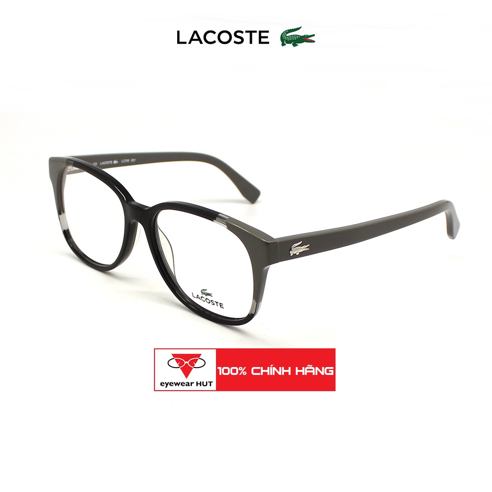 [Mã FARSBRT52 giảm 20% đơn từ 249K] Gọng Kính Vuông Nữ Nhựa Siêu Nhẹ Thời Trang Chính Hãng LACOSTE - L2738