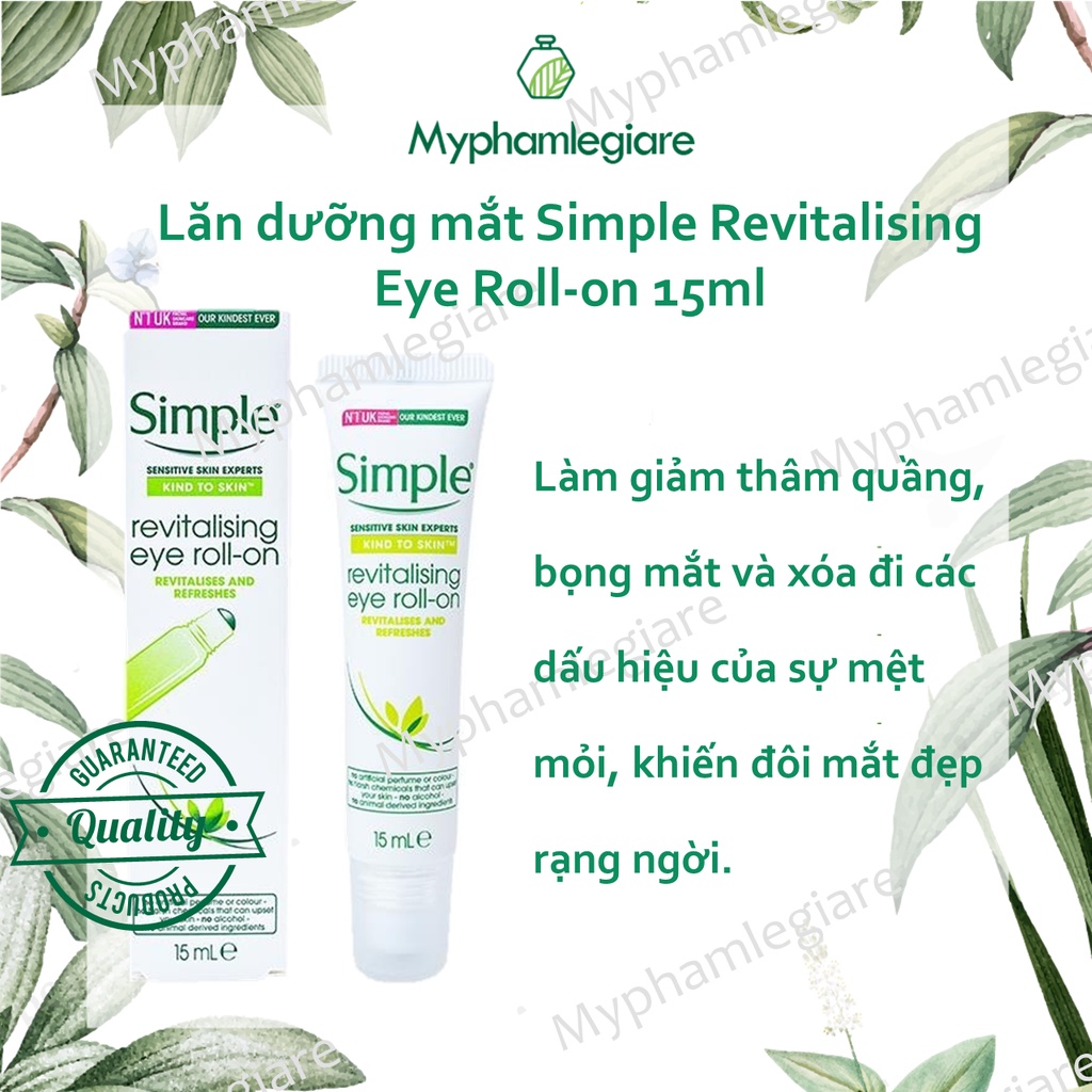 Lăn mắt Simple Kind to Eye Revitallsing eye-roll on