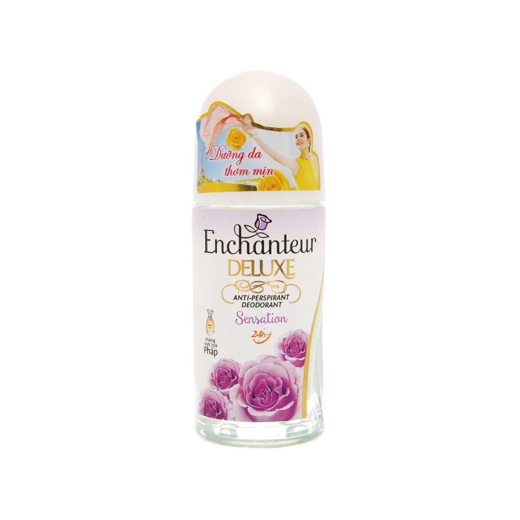 Lăn nách hương nước hoa Enchanteur Deluxe Sensation 50ml - chai tím