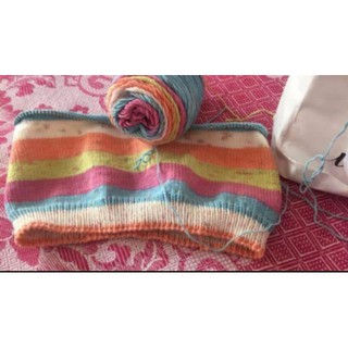 Cuộn len Cầu vồng Rainbow Cotton 100g