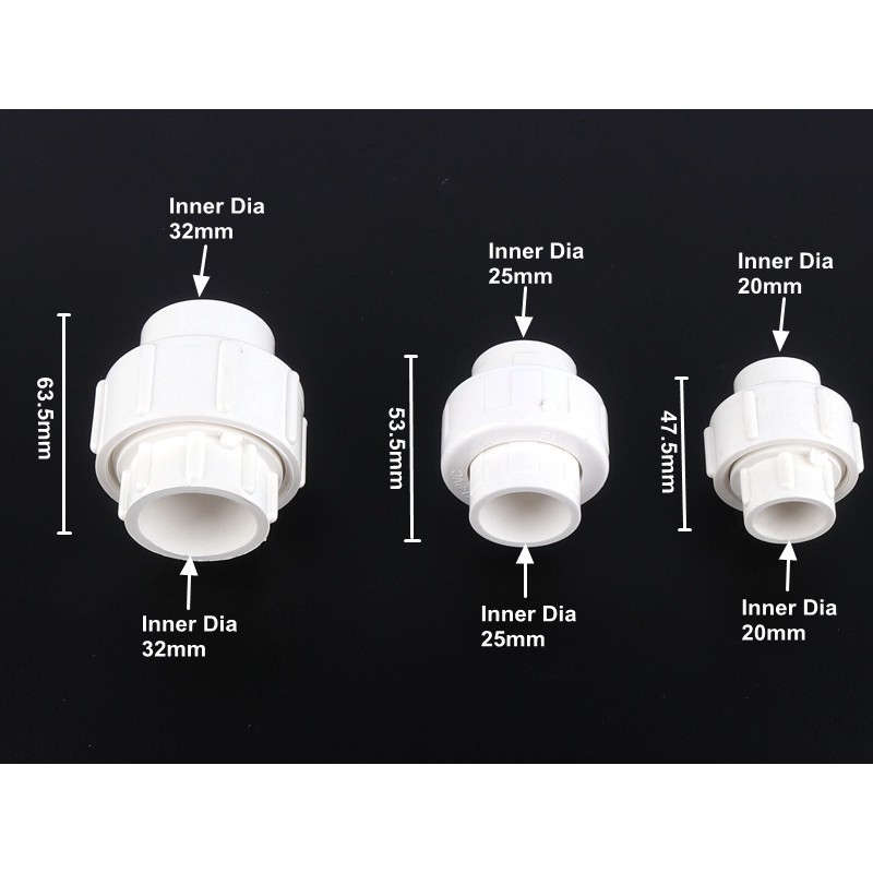 1 Đầu Nối Ống Nước Bằng Nhựa PVC Đường Kính 20-32mm