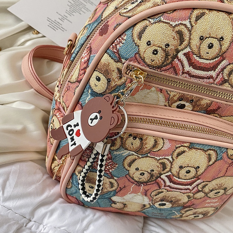 Ba Lô Đeo Vai Đi Mua Sắm Kiểu Hoạt Hình Đường Phố Phương Tây Dễ Thương