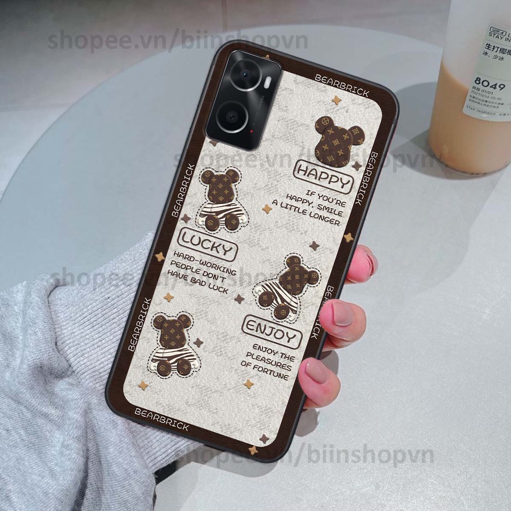 Ốp Oppo A76 hình gấu bear brick đẹp độc lạ, thời trang, cá tính