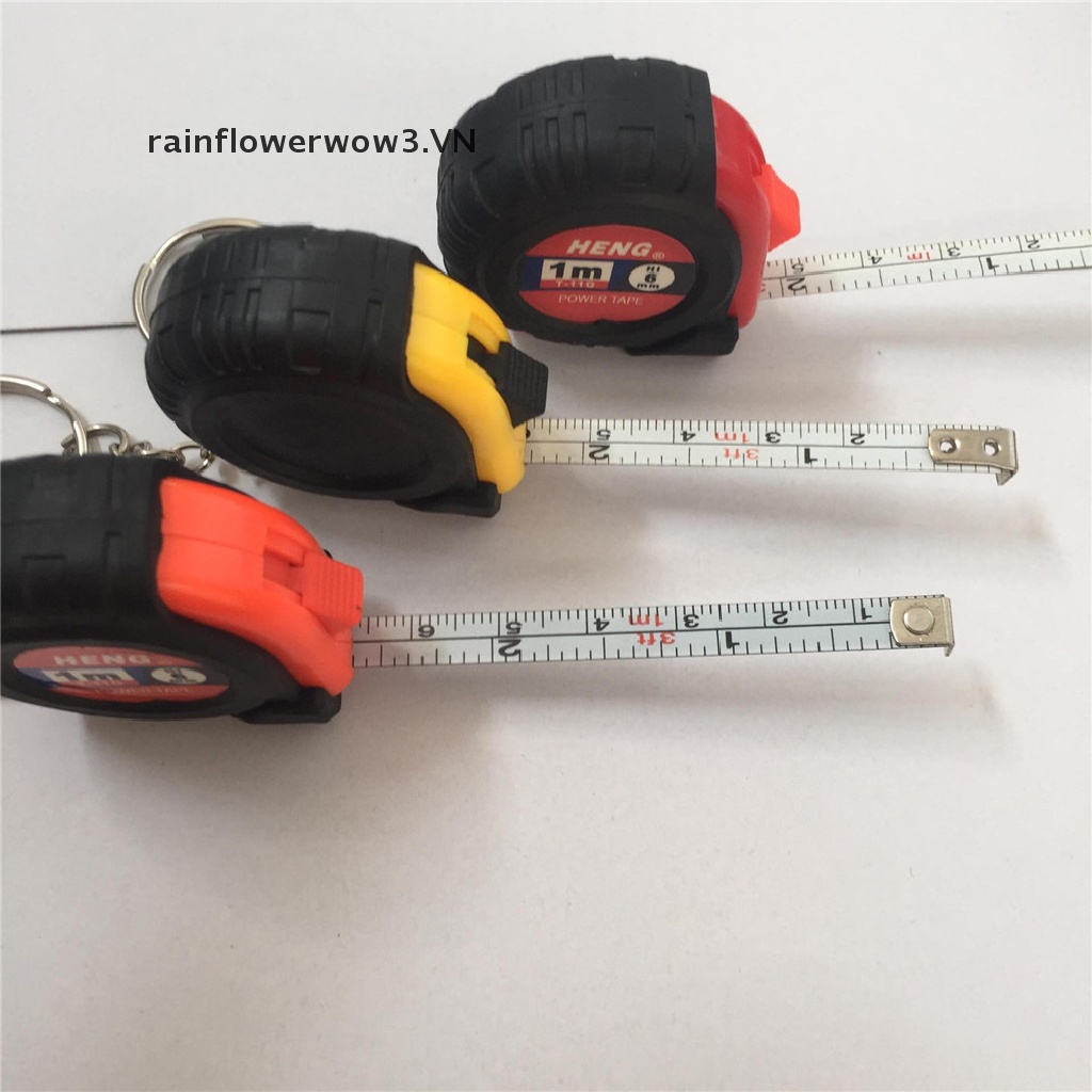 Thước Dây Mini Có Móc Khóa Dài 1m Bằng Nhựa Tiện Dụng