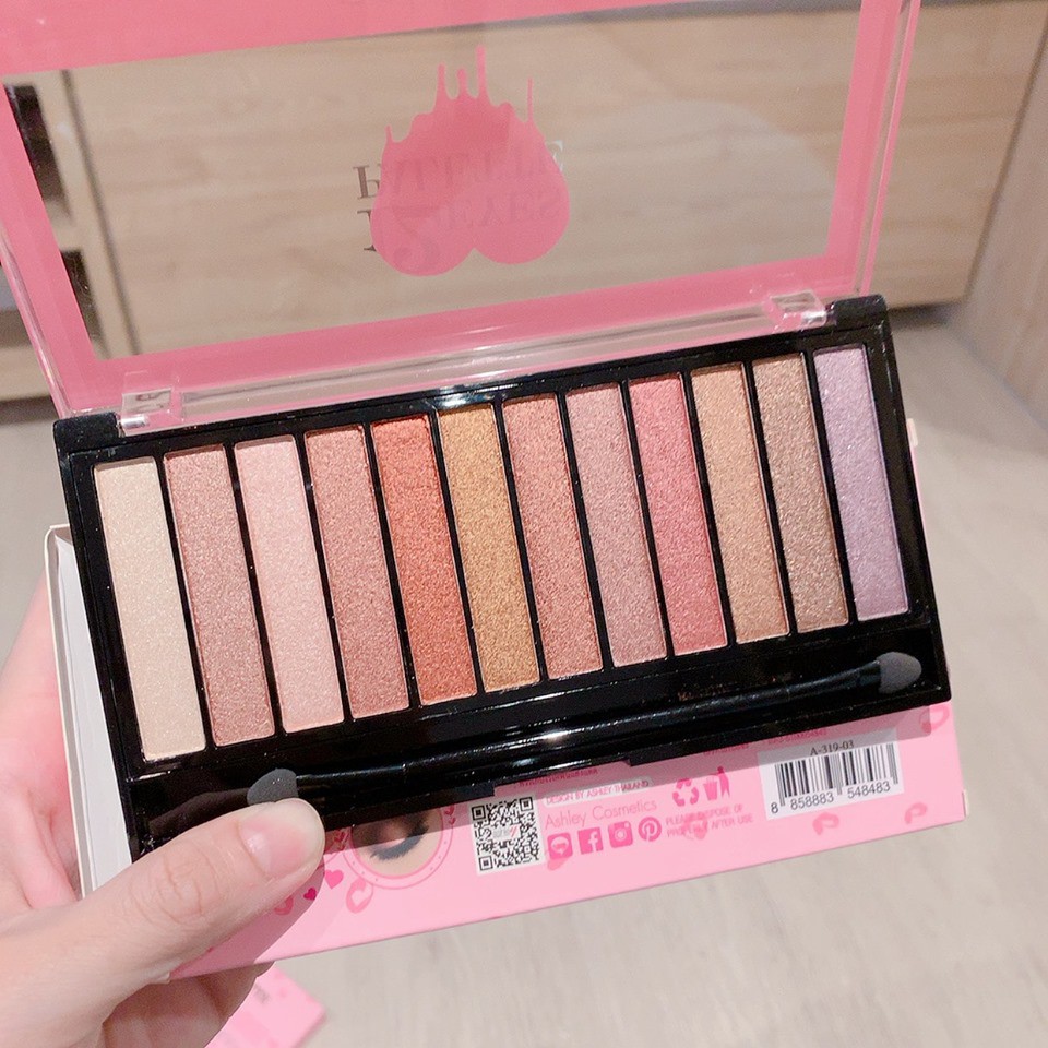 BẢNG 12 MÀU PHẤN MẮT NHŨ A-319 ASHLEY EYES PALETTE
