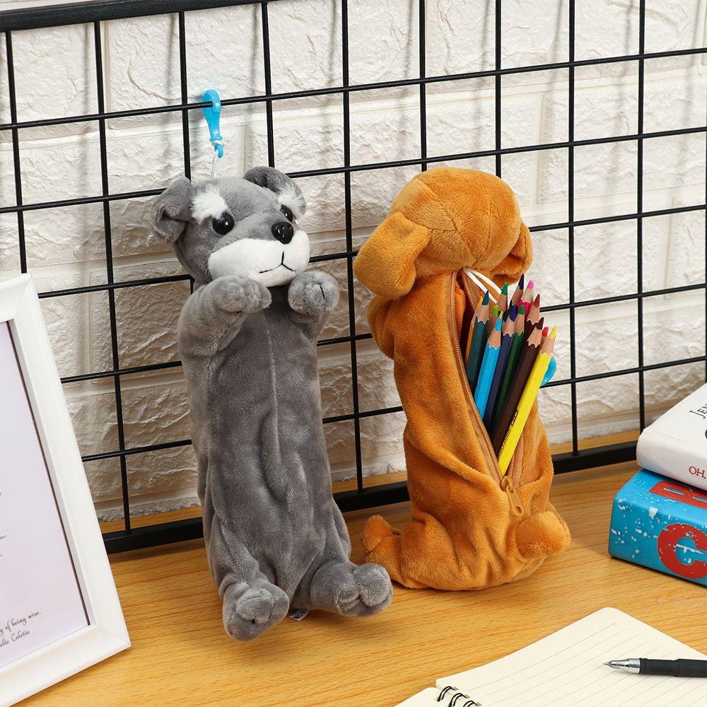 1 Túi Đựng Bút/Tiền Xu/Đồ Trang Điểm Bằng Vải Lông Nhung Dễ Thương Xinh Xắn