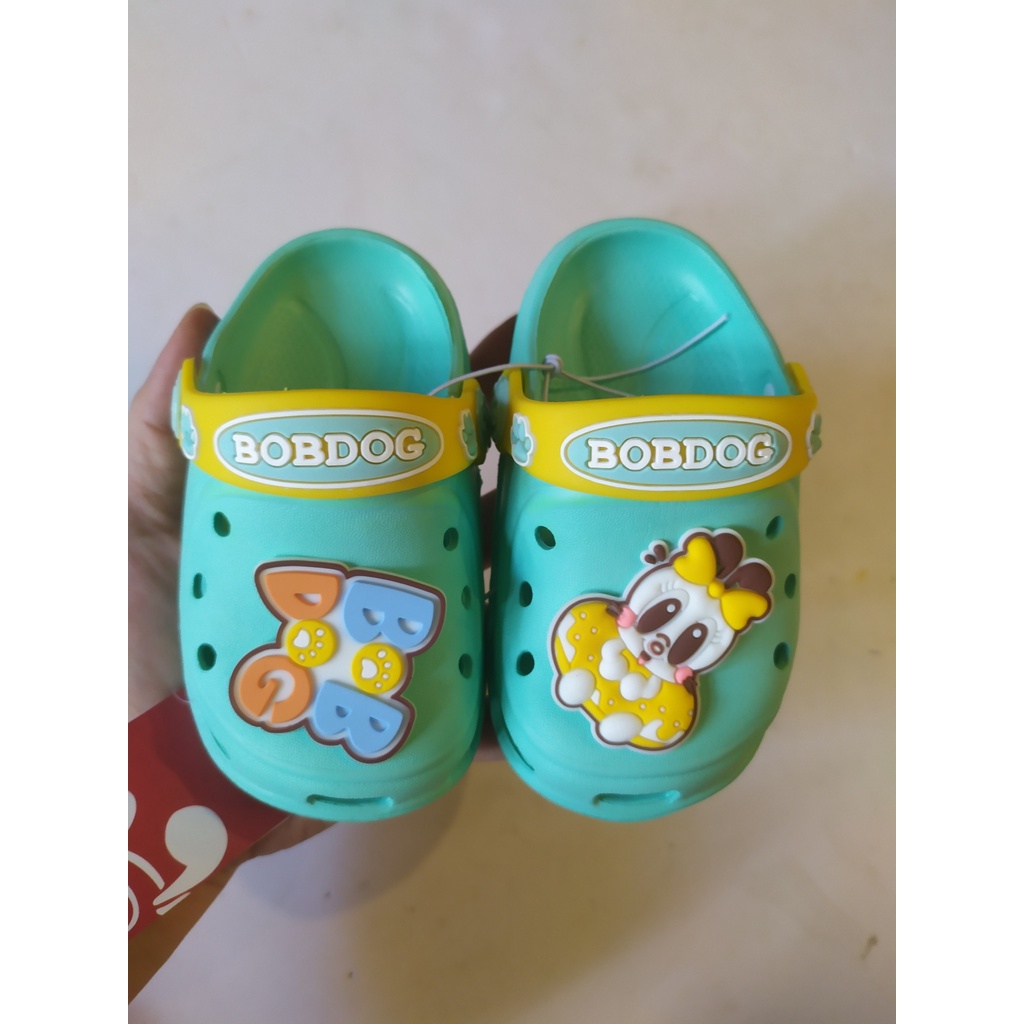 Dép Sục Bobdog xanh cho bé chân 13cm
