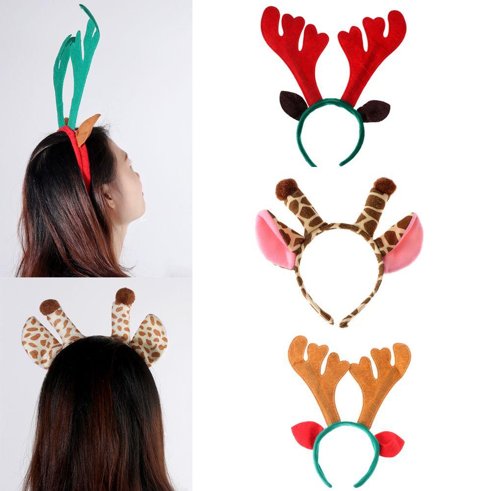 Băng Đô Cài Tóc Hình Tai Hươu Cao Cổ Hoạt Hình Dễ Thương MIHAN1