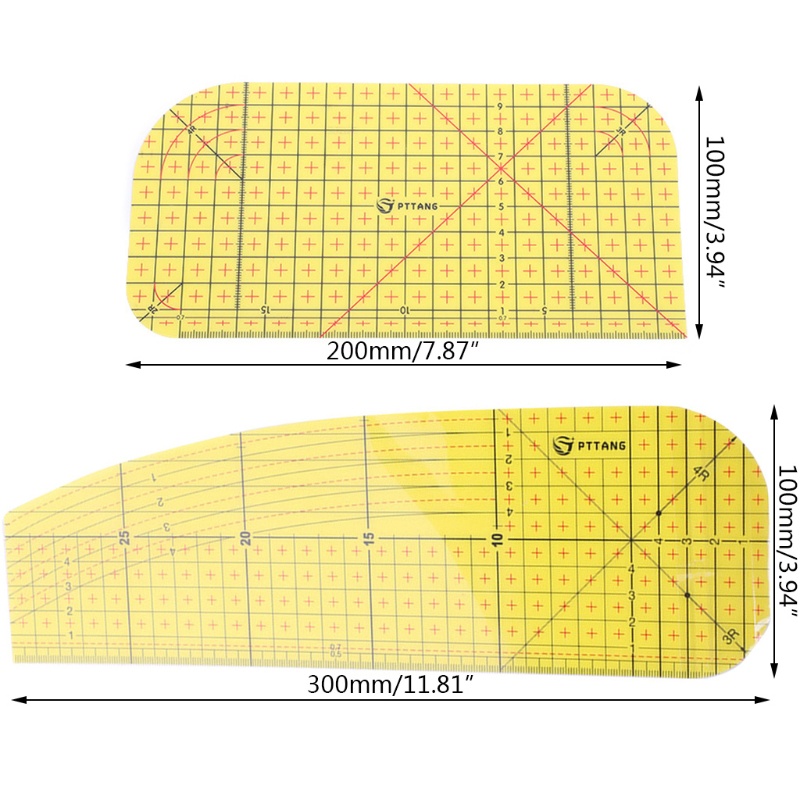 VA Sewing Ruler Hot Ironing Ruler Patch Tailor Craft DIY Sewing Supplies Measuring Portable Handmade Tool