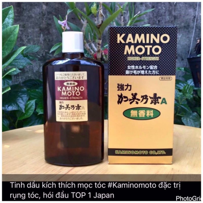 Tinh dầu MỌC TÓC Kaminomoto Higher Strength Nhật Bản chính hãng 200ml