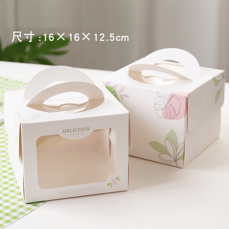 SET 5 HỘP GIẤY HOA CÚC ĐỰNG BÁNH BENTO