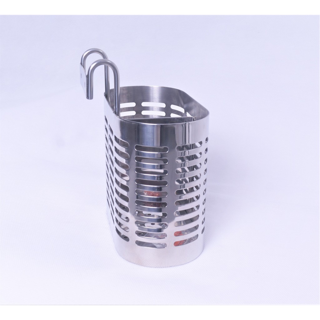 Ống đựng đũa muỗng INOX 304 - 2 ngăn
