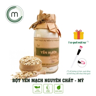 Bột yến mạch hữu cơ nguyên chất MỘC đắp mặt nạ dưỡng ẩm trắng da mask chai 100ml và 200ml
