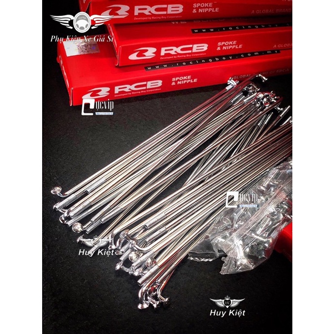 [Giá Siêu Rẻ] Combo 2 Bộ Căm RacingBoy RCB Chính Hãng 1.84 - 1.49 Gắn Raider, Satria, Sirius (Trước Đĩa - Sau Đùm) 4179