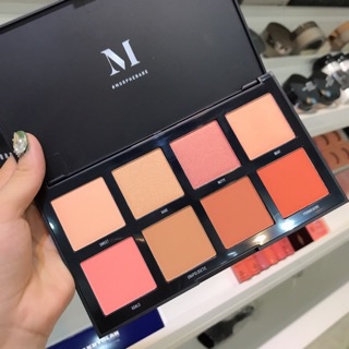 Bảng Má Hồng Morphe 8W WARM MASTER Với Chất Phấn Mỏng Mịn