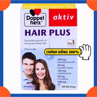 HAIR PLUS AKTIV DOPPEL HERZ GIẢM RỤNG KÍCH THÍCH MỌC TÓC NHẬP CHÍNH HÃNG ĐỨC HỘP 30v