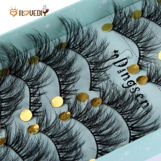 Set 10 Cặp Lông Mi Giả 3d Dày Dài Tự Nhiên