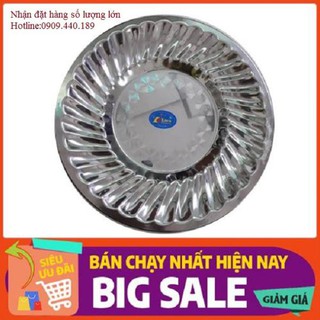 Dĩa tròn bông inox hiệu K'Lins rộng 30cm