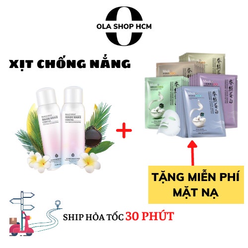 Xịt chống nắng nâng tone chống nước dưỡng ẩm 150ML