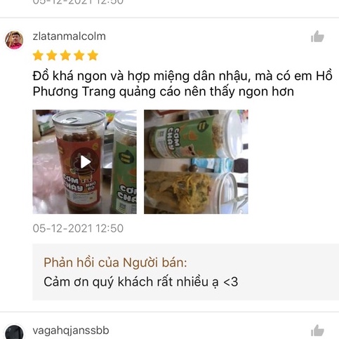 Đồ ăn vặt cơm cháy chà bông chiên mắm hành giòn trứng muối 300g ChinChin | BigBuy360 - bigbuy360.vn