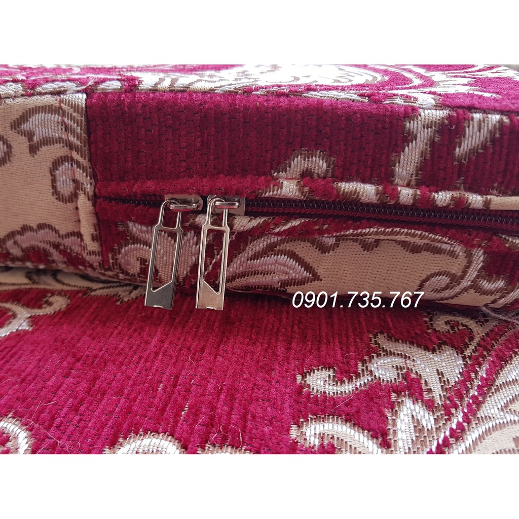 Đệm bông ép ghế gỗ phòng khách may theo yêu cầu