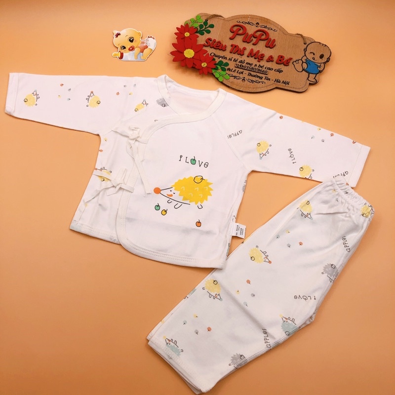 Bộ Quần Áo Dài Tay Cho Bé Sơ Sinh Từ 0 Đến 3 Tháng