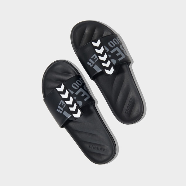 SHONDO | Dép Shondo Trendy II dù sọc mũi tên đen TRE1014