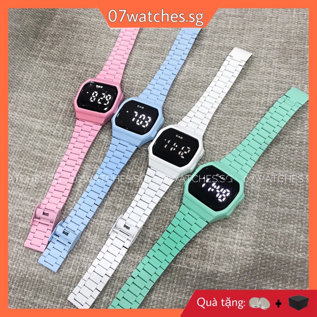 Đồng Hồ Thời trang Nam nữ 𝗔𝟭𝟱𝟵𝗪𝗚𝗘𝗗 -Mặt cảm ứng, Dây phát quang