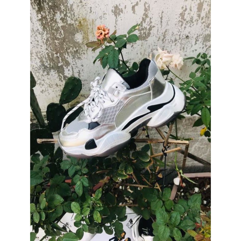 Giày thể thao nữ cao cấp the fancy màu bạc | BigBuy360 - bigbuy360.vn