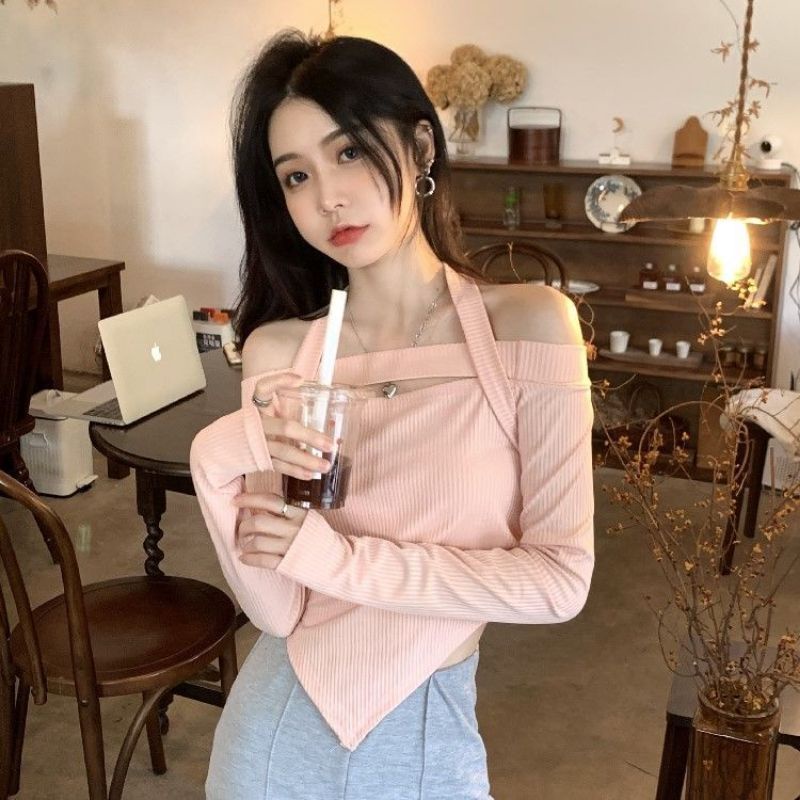 áo thun nữ kiểu tay dài sexy hàn quốc ulzzang