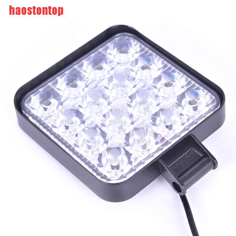 Đèn Pha Led 16 Bóng 48w Hình Vuông Chuyên Dụng Cho Xe Hơi