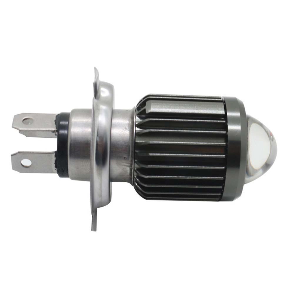 Đèn pha LED mắt cá 12W bằng hợp kim nhôm nhiều màu sắc cho xe máy Hi/Lo COB H4/BA20D