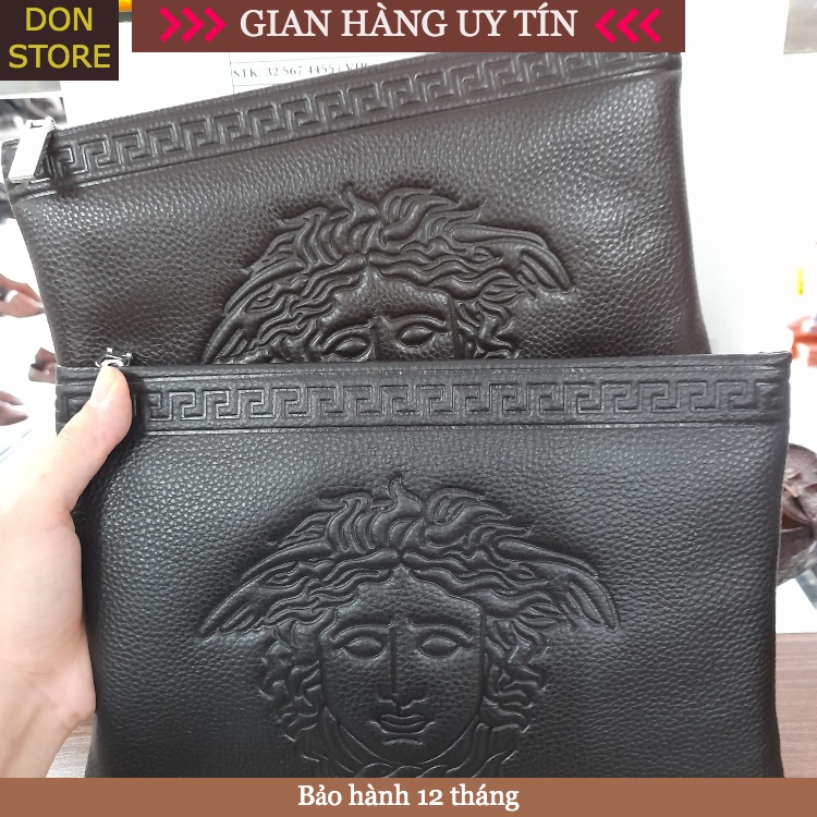 Clutch Nam/ Ví Cầm Tay Nam Full Da Bò Thật 100% Sản Phẩm Cao Cấp New Trend 2020 (BH 12 Tháng)